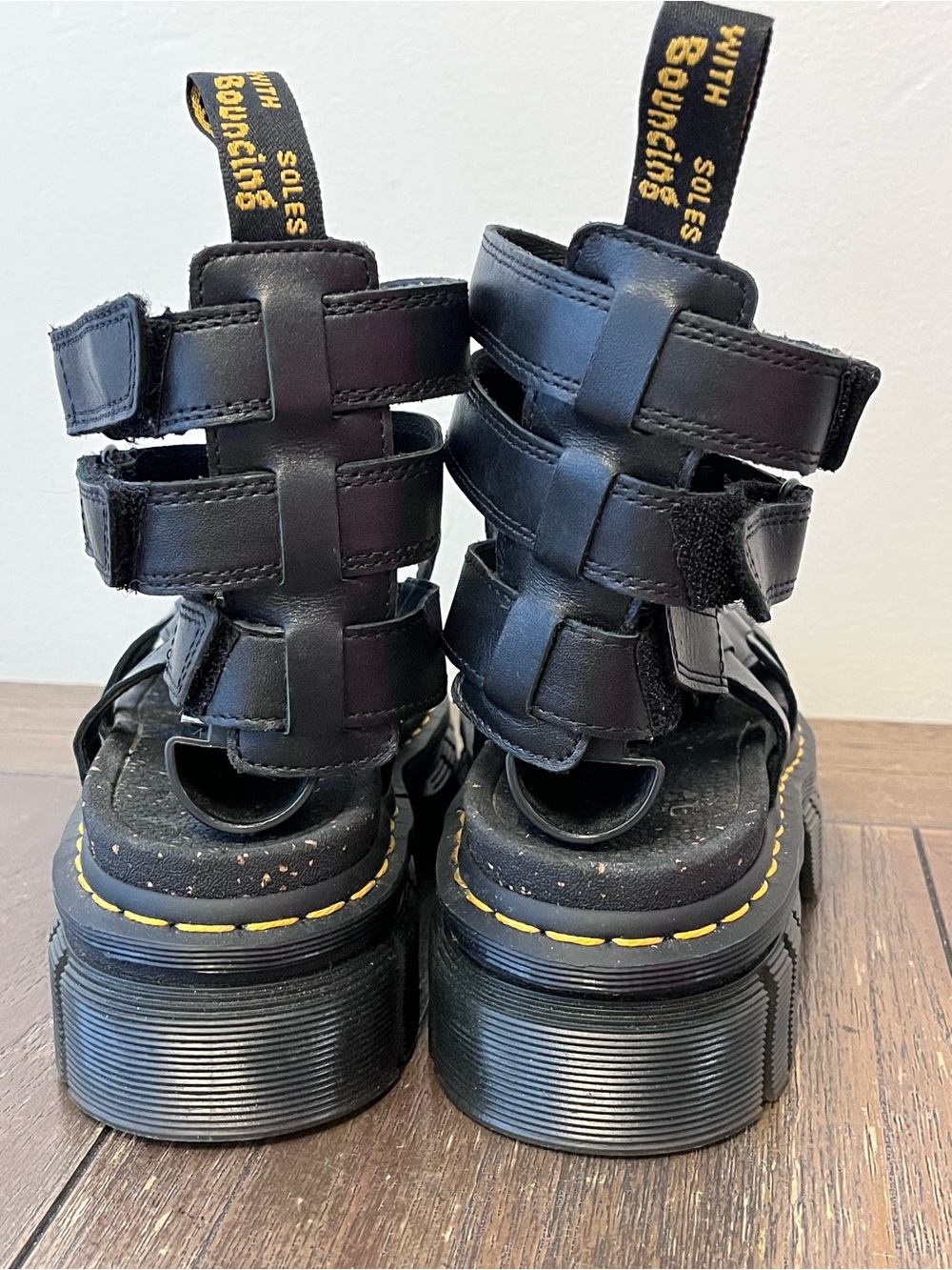 Dr. Martens Ricki Gladiator Black Platform Sandals Womens size 8 - Picture 8 of 11